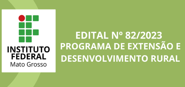 Edital Programa de Extensão e Desenvolvimento Rural